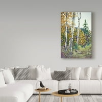 סימן מסחרי אמנות 'קצה יער הסתיו' אמנות בד מאת קרול ג ' יי רופ