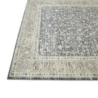 שטיח קילים בסגנון הורון גבבה, שיזוף אפור אספלט, שטיח שטח 7 רגל-10 אינץ '10 רגל-6 אינץ'