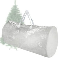 סאנרזי גדול מלאכותי עץ חג המולד אחסון תיק עבור לנקות חג עד 9', לבן
