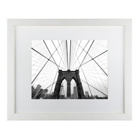 סימן מסחרי אמנות 'NYC Brooklyn Bridge' Art ממוסגר על ידי נינה פפיורק