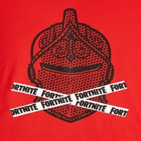 חולצת טריקו גרפית של אביר Fortnite מודבק