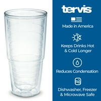TERVIS אוניברסיטת חומה כפולה של מונטנה גריזליס כוס כוס מבודד שומר על שתייה קרה וחמה, 24oz, גאווה במכללה