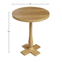 מפואר בית מנגו עץ עגול הכן צד שולחן לספה, כניסה, או מיטה